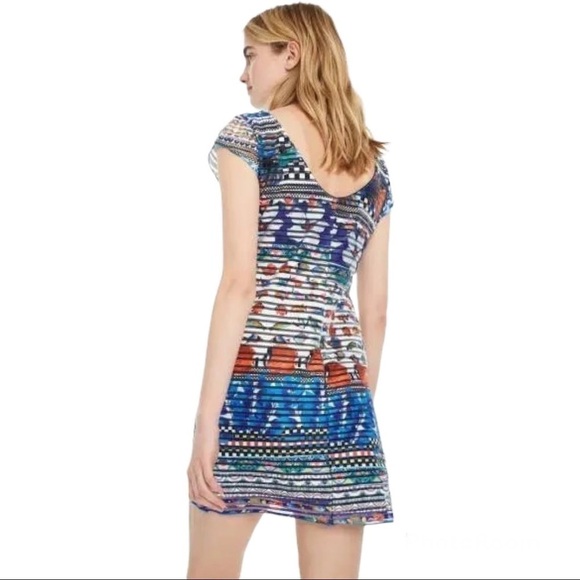 DESIGUAL Vest-FIona Ribbed Dress With Striped Pattern Size S - Picture 3 of 15